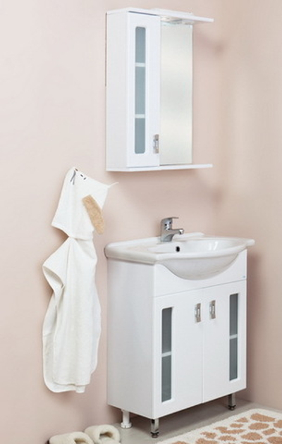 Тумба Onika КРИСТАЛЛ 55.18 с раковиной Cersanit ERICA 55