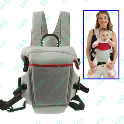 Рюкзак-кенгуру однотонный с контрастной вставкой