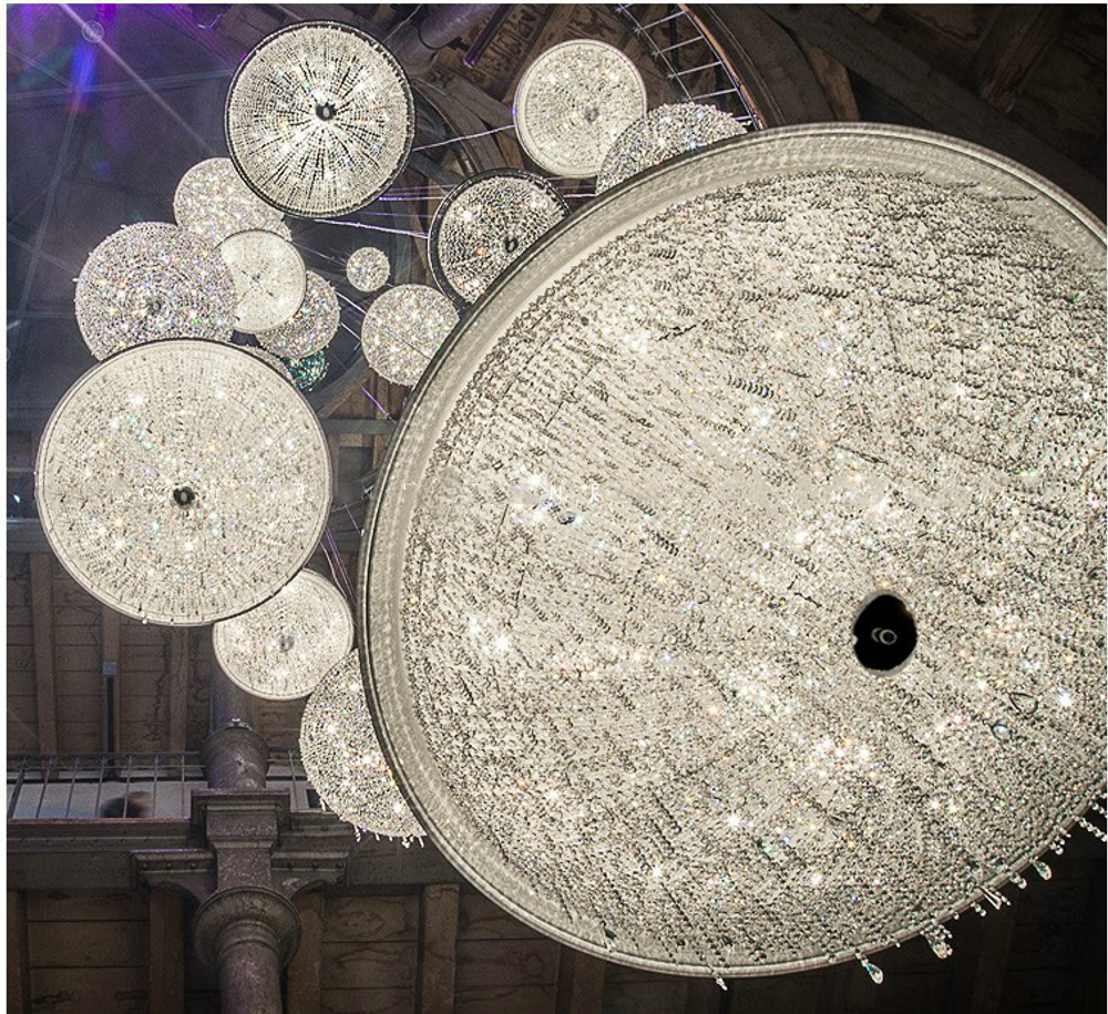 Pendant design lamp Ozero by Manooi D60 (Black)