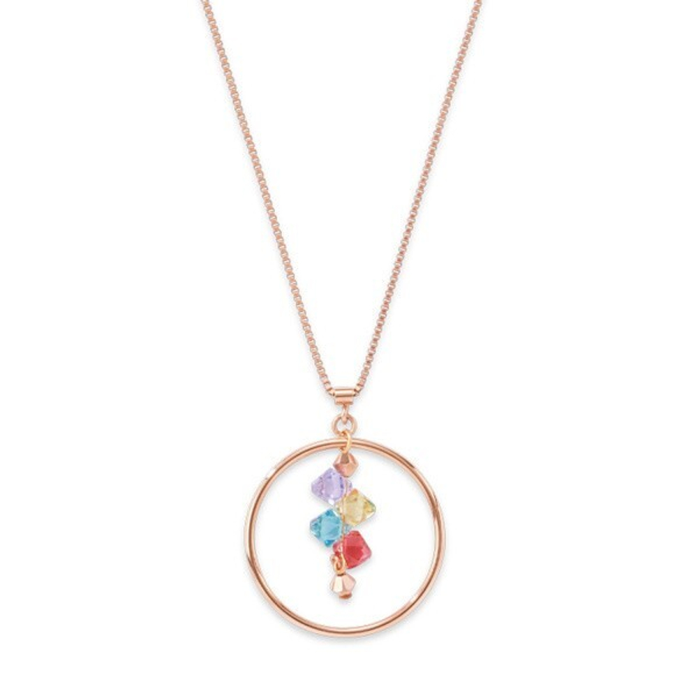 Колье Coeur de Lion Multicolour Pastel 5002/10-1522 цвет мультиколор, золотой