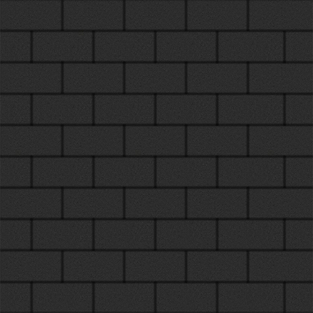 Тротуарная плитка ПРЯМОУГОЛЬНИК 200x100 мм - Стандарт Черный