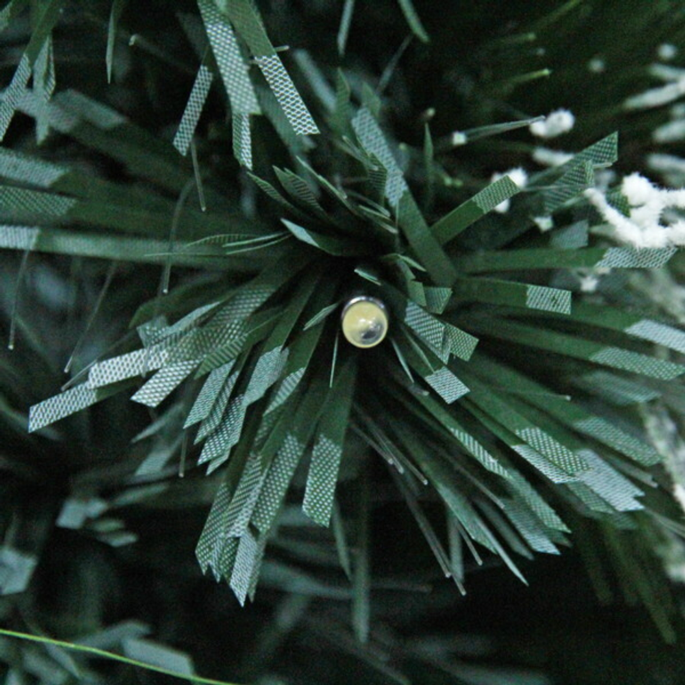 Ёлка светодиодная «Царская» 210 см,ПВХ+леска, шишки, белое напыление, Теплый белый (270 веток) (T2121-210)