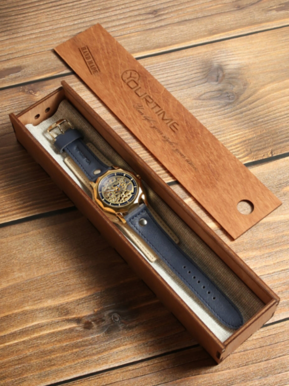 Часы скелетоны женские механические Elegant YOURTIME