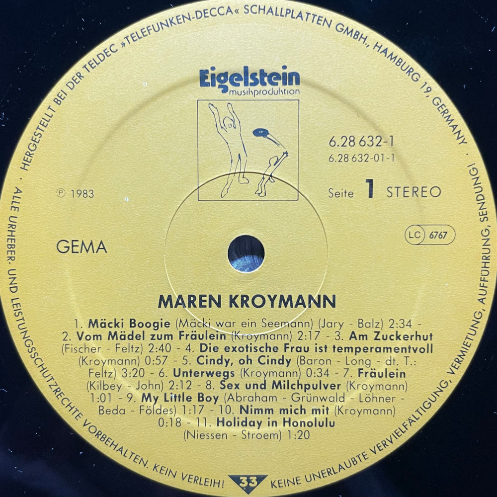 Maren Kroymann ‎– Auf Du Und Du Mit Dem Stöckelschuh 2LP (Германия 1983г.)