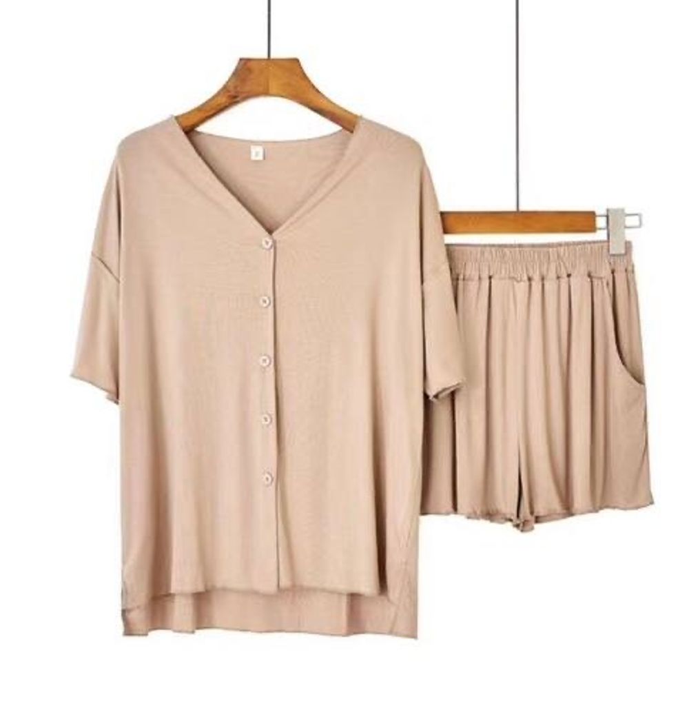 ДО БАМБУК Двойка Лапша Кофта С Кор Рукав Шорты