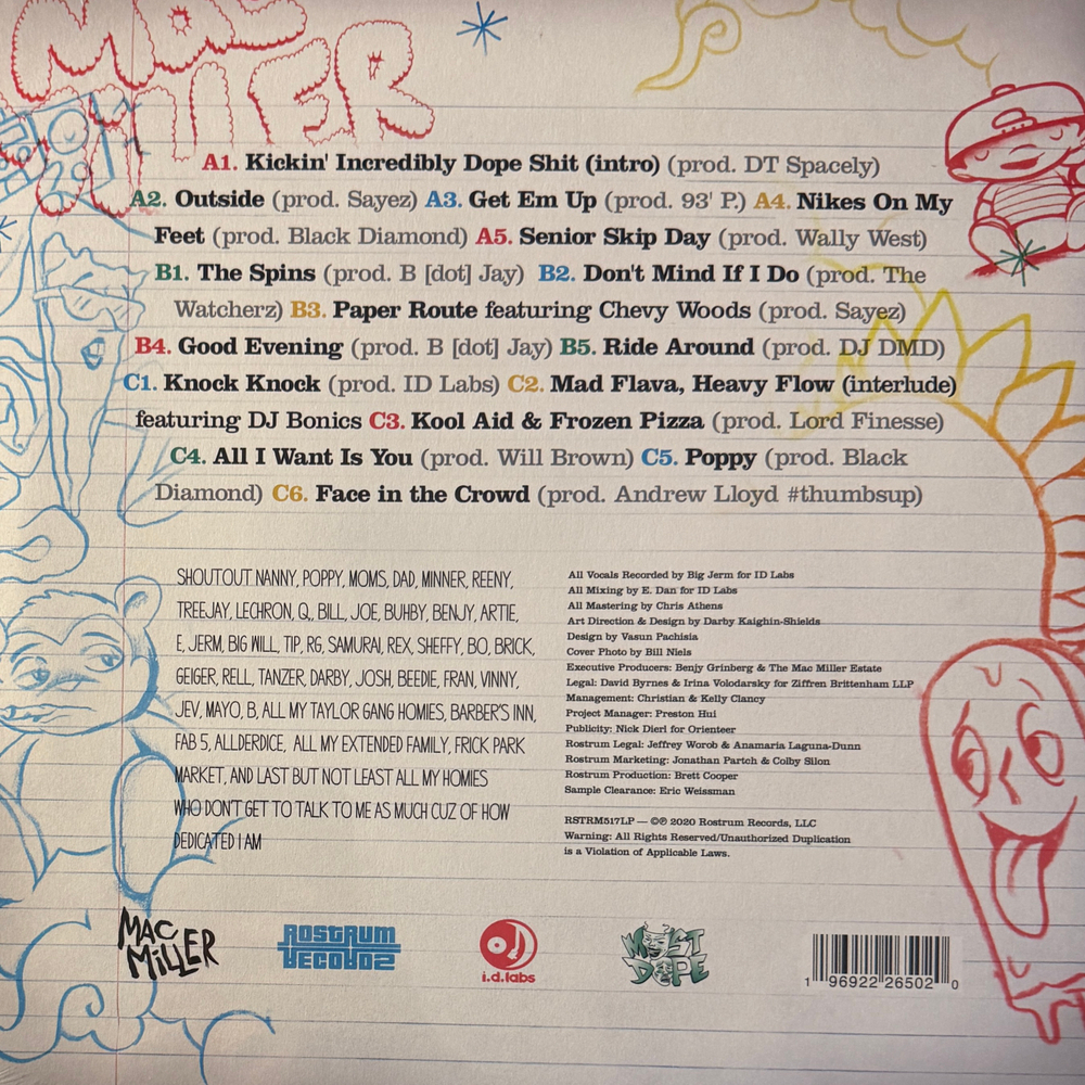 Mac Miller ‎– K.I.D.S. 2LP (Европа 2023г.) Yellow