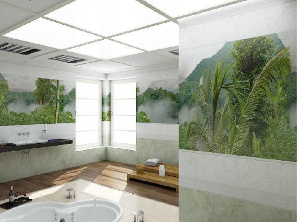 Панель ПВХ фотопечать 3D Panda Тайна природы 2700х250 мм