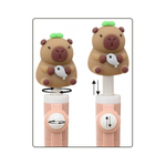 Ручка шариковая, Basir, синие чернила, гироскоп, серия "Капибара", 36 шт