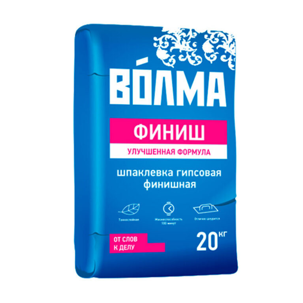 Шпаклёвка гипсовая финишная Волма Финиш 20 кг