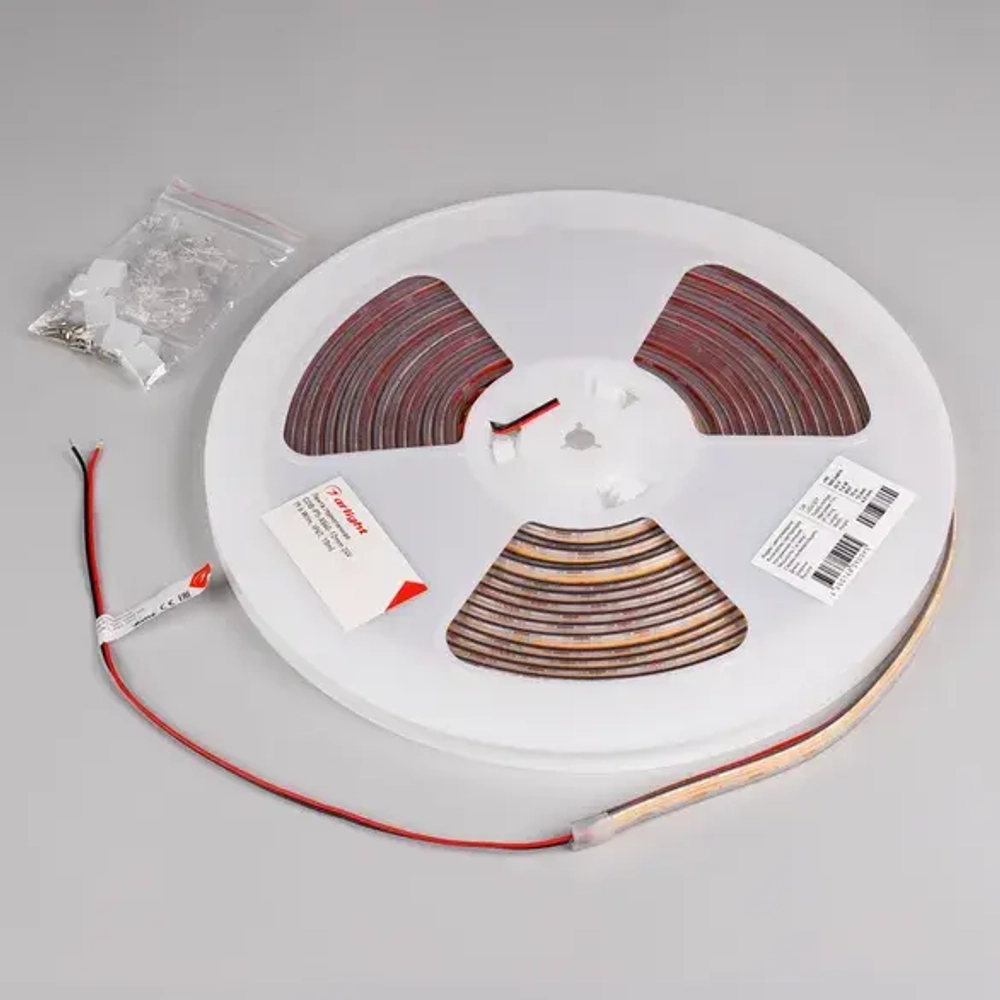 Светодиодная лента герметичная COB-PS-X560-12mm 24V Warm3000 (9.6 W/m, IP67, 10m) (Arlight, 5 лет) 048909