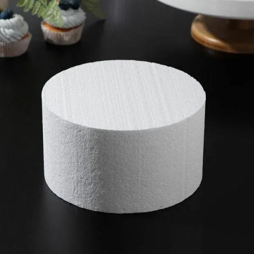 Фальш ярус для торта, диаметр 14 см, высота 10 см (пенопласт)