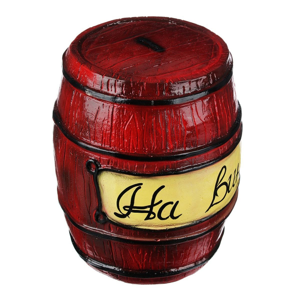 Копилка Бочонок, 20х20х23.5 см, 334, в асс