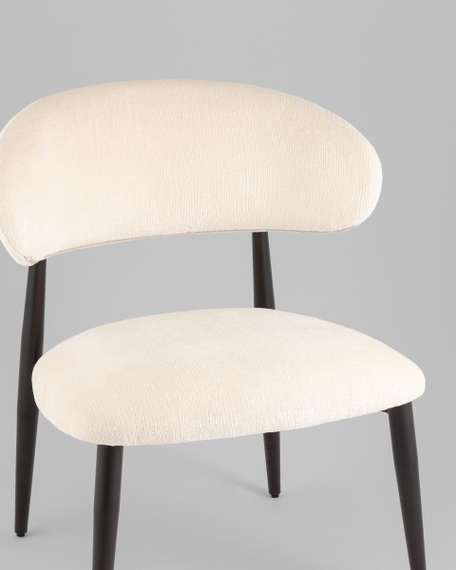 Кресло лаунж Ayla молочный