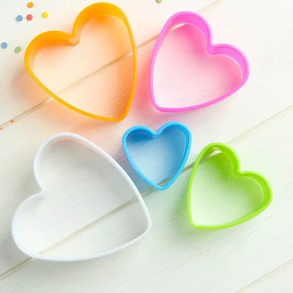 Набор форм для печенья "Сердце", 5 шт