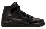 Кроссовки Jordan Air Jordan 1 Mid Triple Black (Женская размерная сетка)