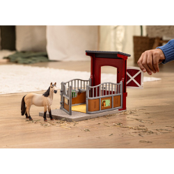 Schleich Farm World - Бокс для жеребенка с кобылой мустанга 42724