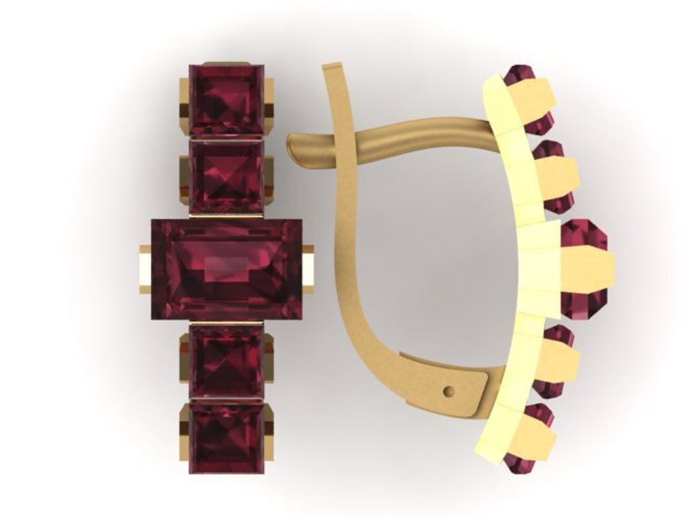 Серьги из золота 585 пробы