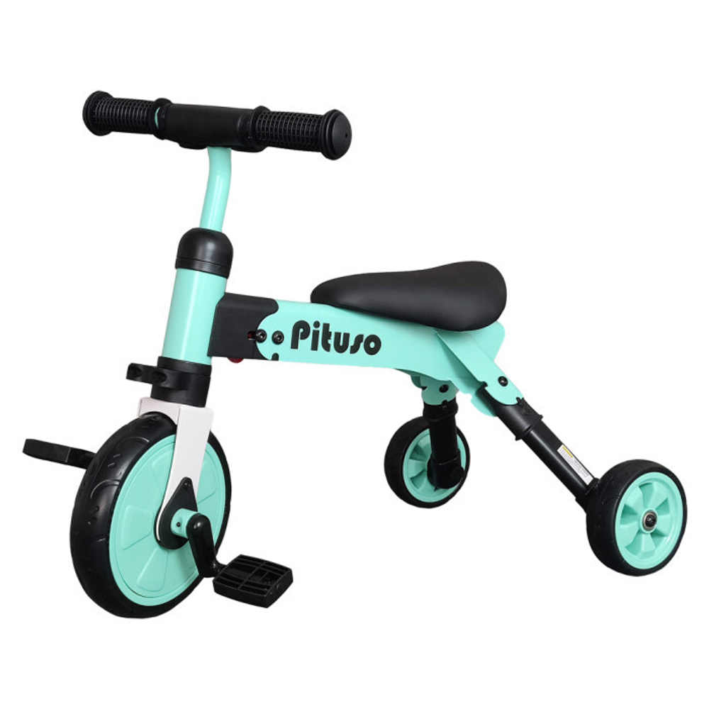 PITUSO Велосипед трехколесный 2в1 "Букашка", складной, White/Белый