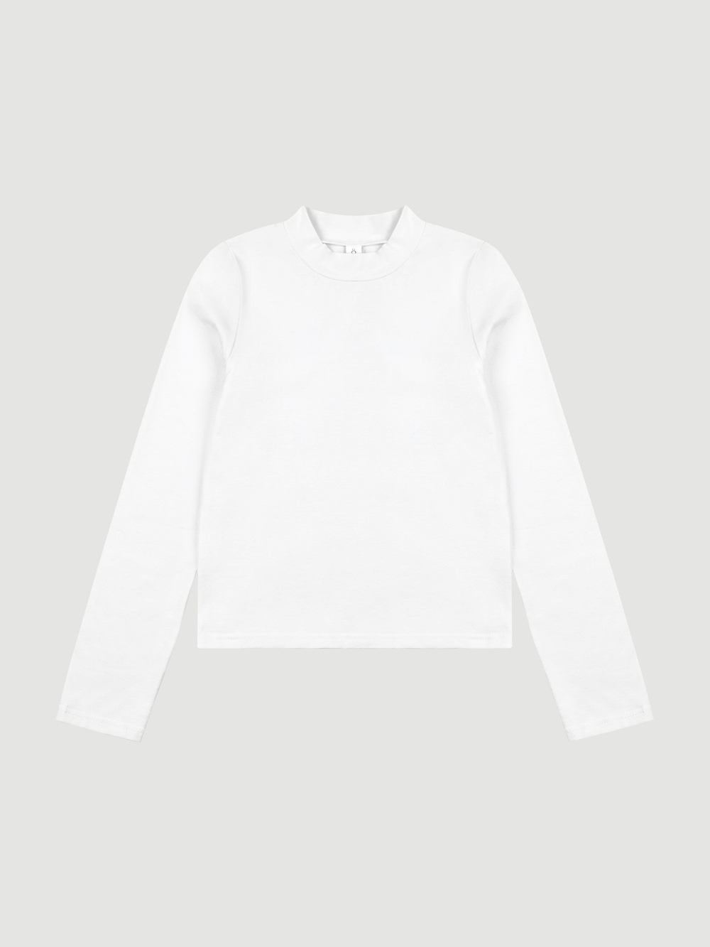 ПРЕДЗАКАЗ Лонгслив с воротником-стойкой Mjölk Белый