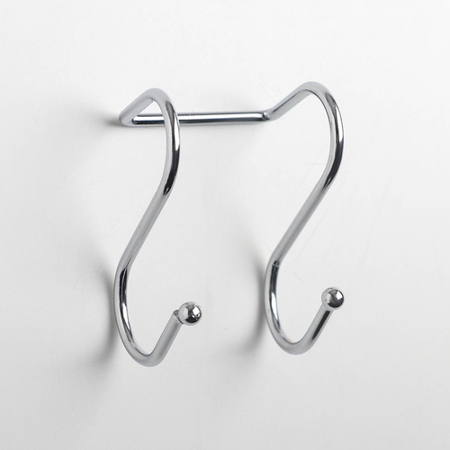 Крючок для рейлинга двойной хром CWJ211D