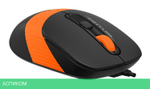 Мышь A4Tech Fstyler FM10 черный/оранжевый