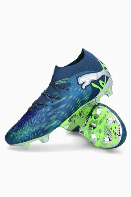 Бутсы Puma Future 9 Ultimate Cosmic Art FG - темно-синий