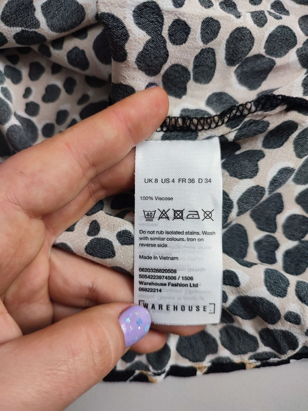 Топ Warehouse из вискозы красивый 40 размер