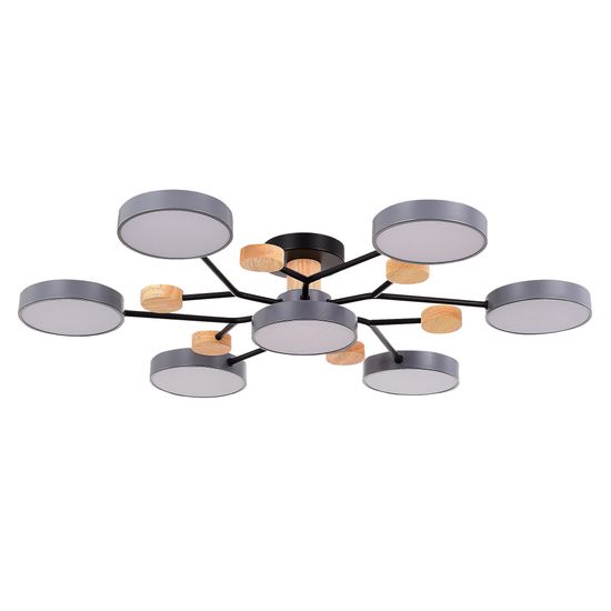 SLE6006-702-07 Светильник потолочный Серый/Серый LED 7*12W 3000K/4500K/6000K FAEMA