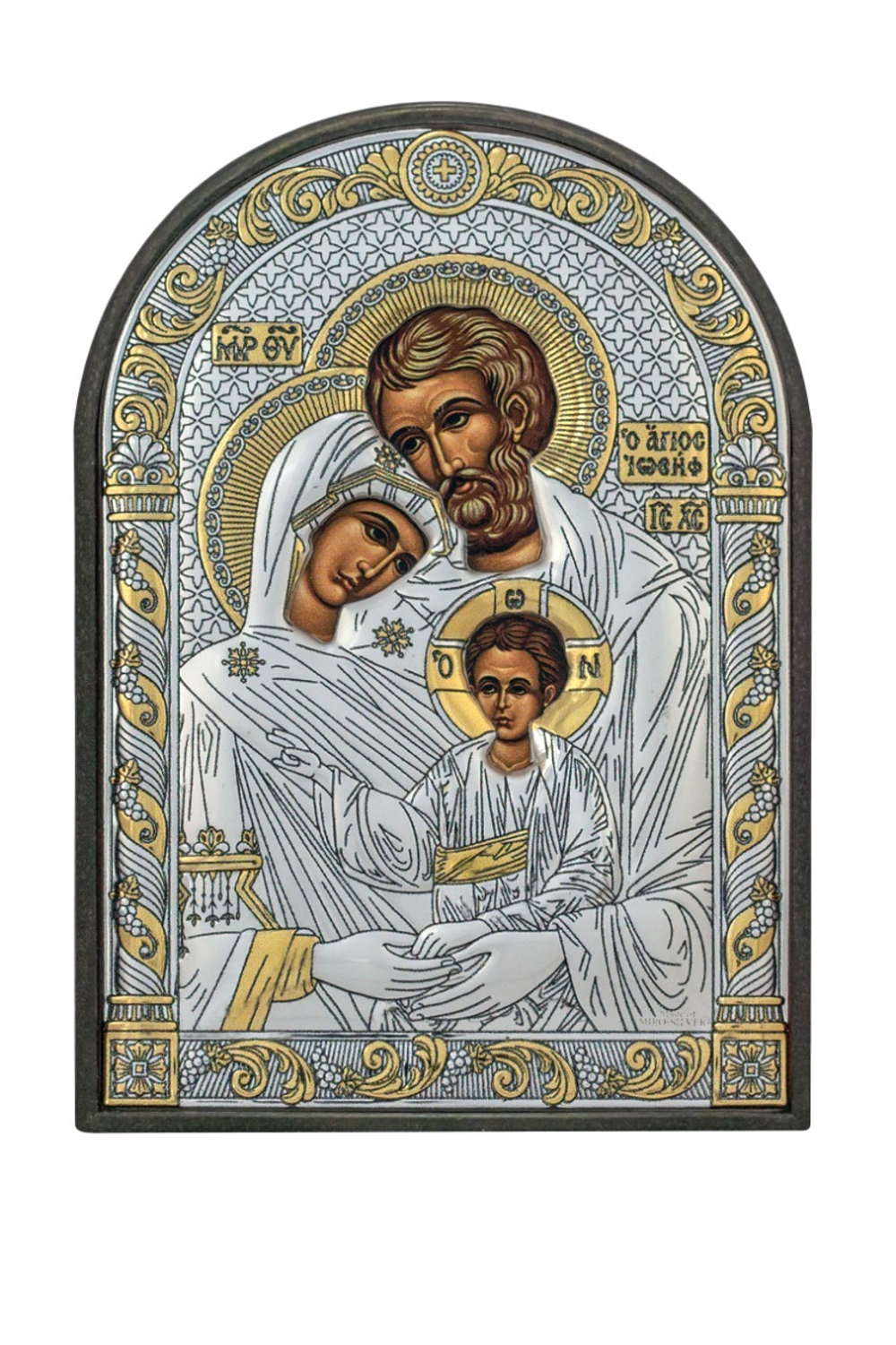 Св. Семейство, икона арочная, пластик 96х138