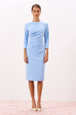 51690 Платье женское (голубой меланж)