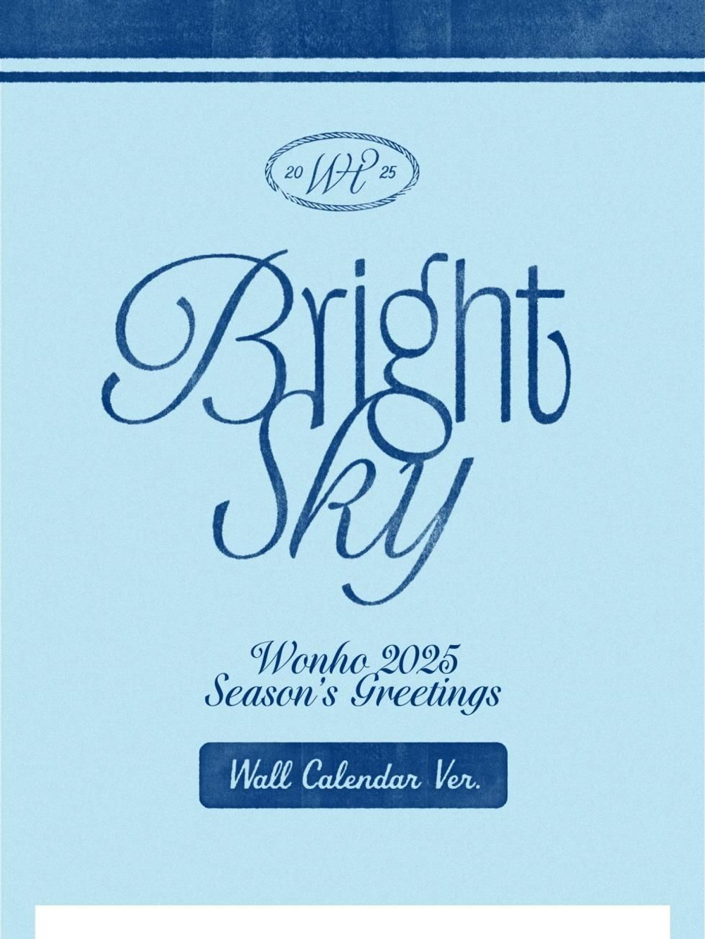 товары WONHO - BRIGHT SKY 2025 SEASON'S GREETINGS WALL CALENDAR Version