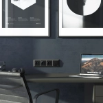 Рамка на 4 поста Fiore (черный матовый) W0042208