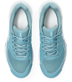 Женские Кроссовки теннисные Asics Gel-Dedicate 8 Indoor - gris blue/white