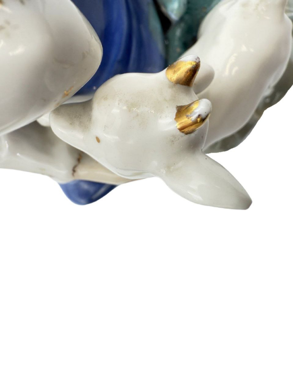 Фарфоровая статуэтка "Сестрица Алёнушка с козлёнком" ЛЗФИ