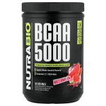 NutraBio, BCAA 5000, арбуз, 380 г (0,84 фунта)