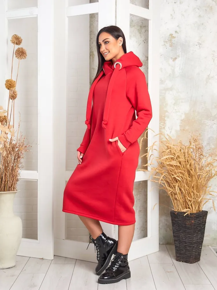 Платье-худи УК-1188 Фабрика Моды