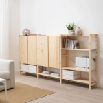 Стеллаж - IKEA IVAR, 259х30х124 см, сосна, ИВАР ИКЕА