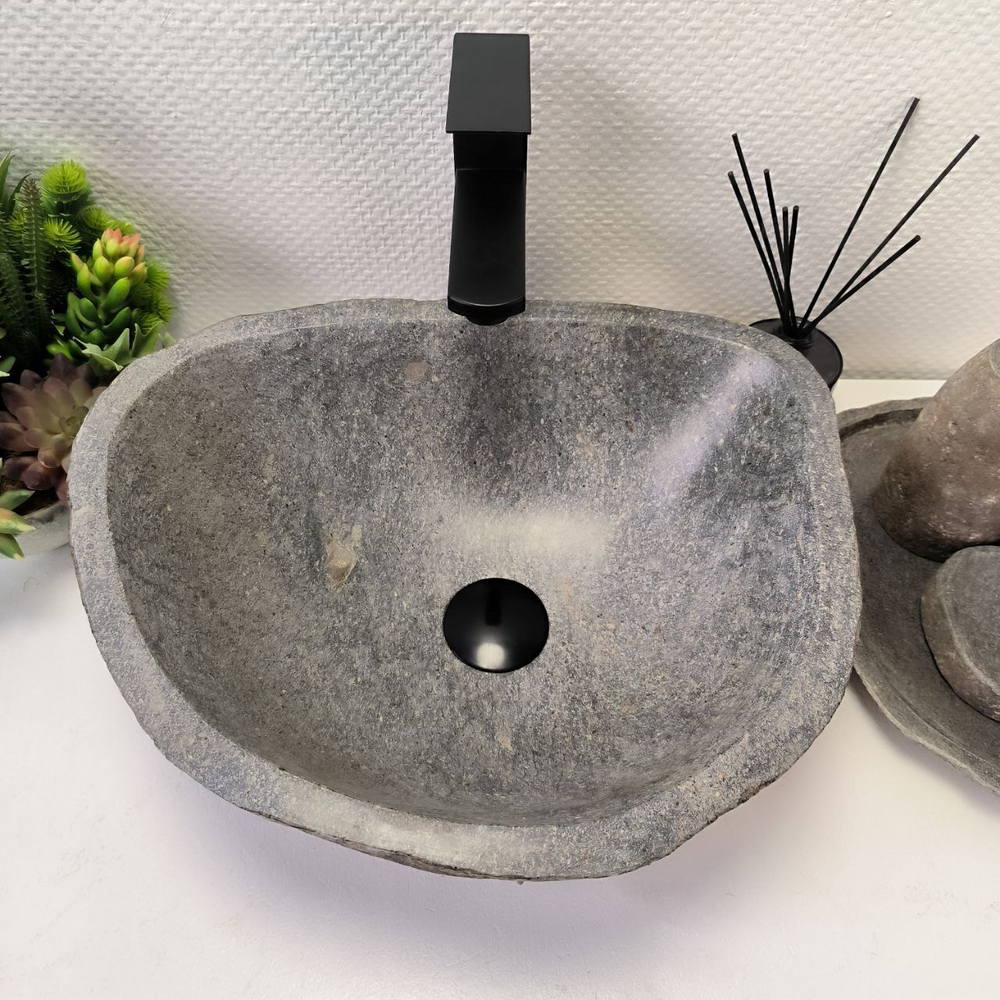 Раковина из речного камня RS-63847 (43*36*15) 0121