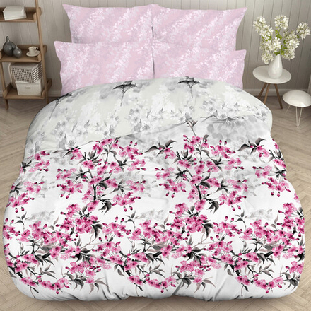 Комплект постельного белья "ВЛ. БЕЛАЯ ЦАПЛЯ", бязь, 100% хлопок, Россия.