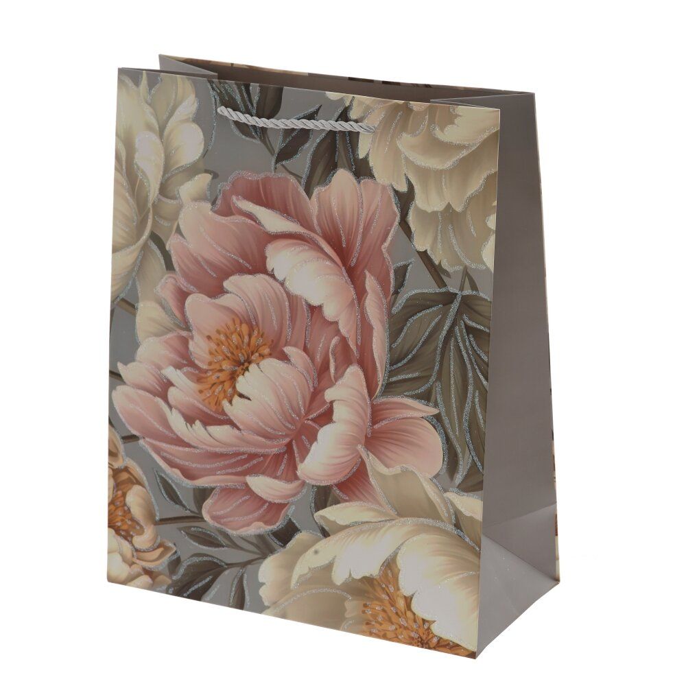 GAEM Пакет подарочный M (бумага 210г/м2, блок 12шт), L26 W12 H32 см, 4в.