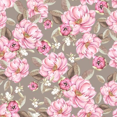 розовые пионы с бутонами