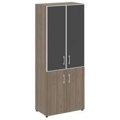 Yalta Шкаф LT.ST-1.2 R black Вяз Благородный/Стекло Black 800*450*1987