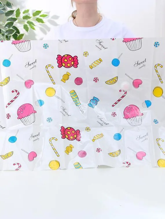 Вакуумный пакет для хранения вещей «Сладости», 60×80 см, с рисунком