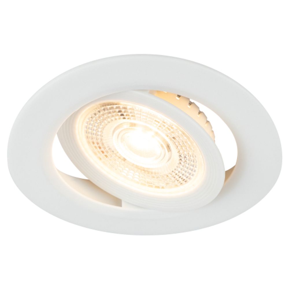 Светильник светодиодный встраиваемый ЭРА KL LED 25A-5 3K WH 5Вт 3000К круглый поворотный белый | Встраиваемые LED светильники