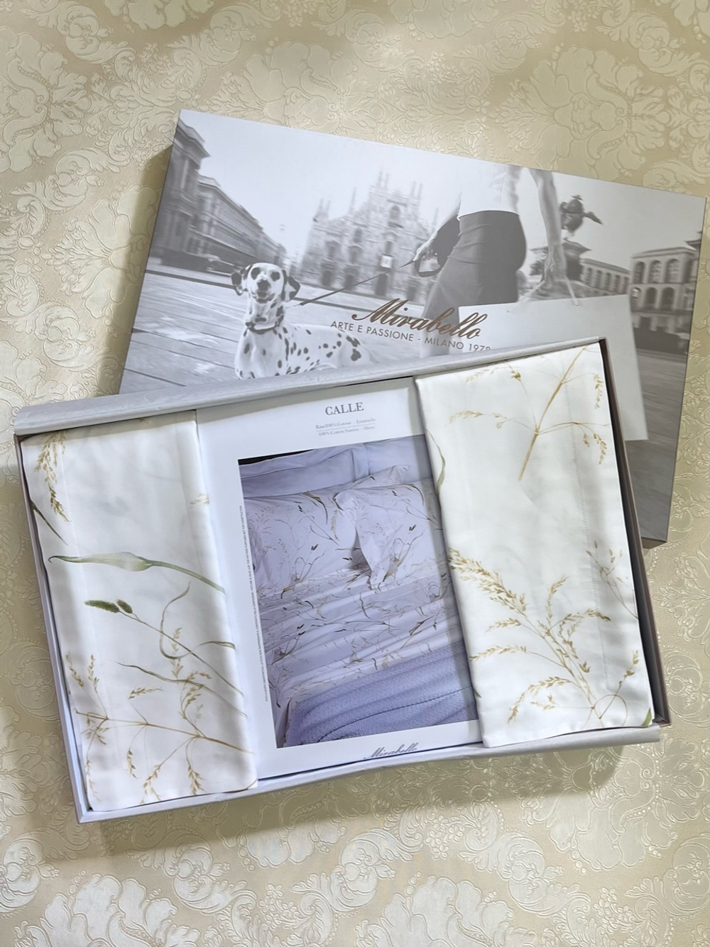 Постельное белье 2 спальное евро Mirabello Calle белое