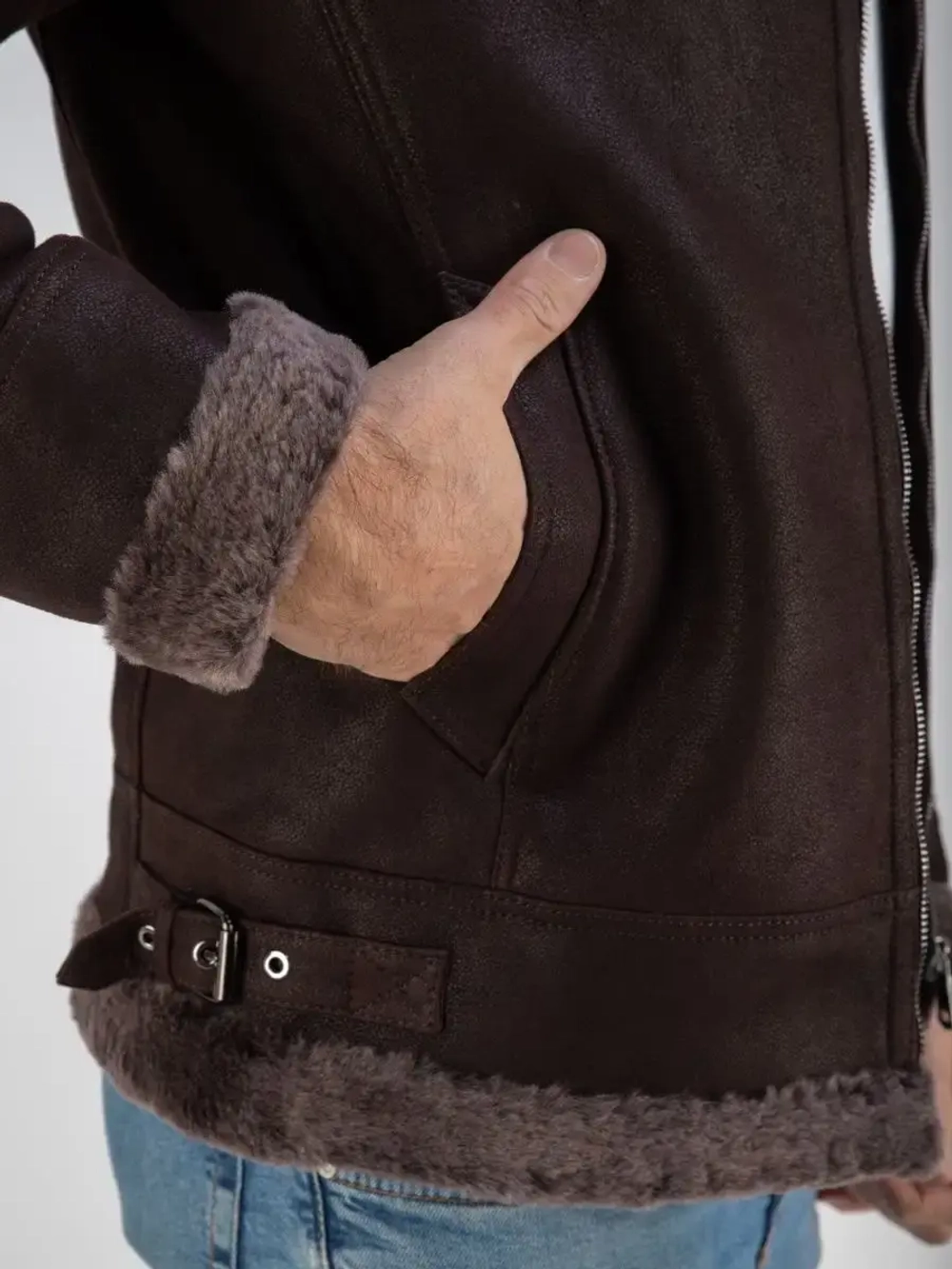 Дубленка мужская натуральная зимняя Турция