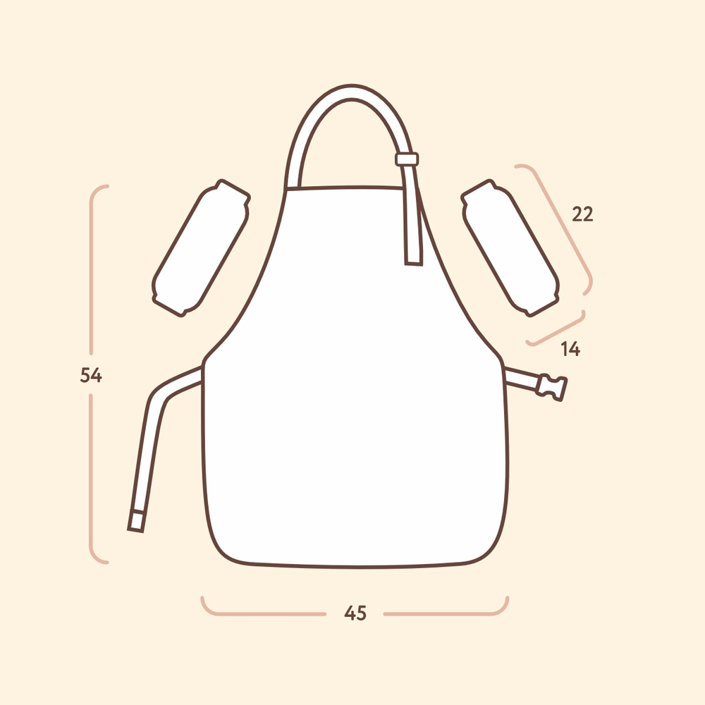 Фартук для творчества с застёжкой фастекс. Сказочные коты