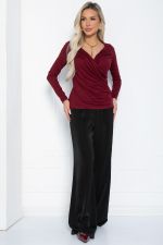 Лонгслив Нежное прикосновение (бордовый) Б12514-7 LT Collection