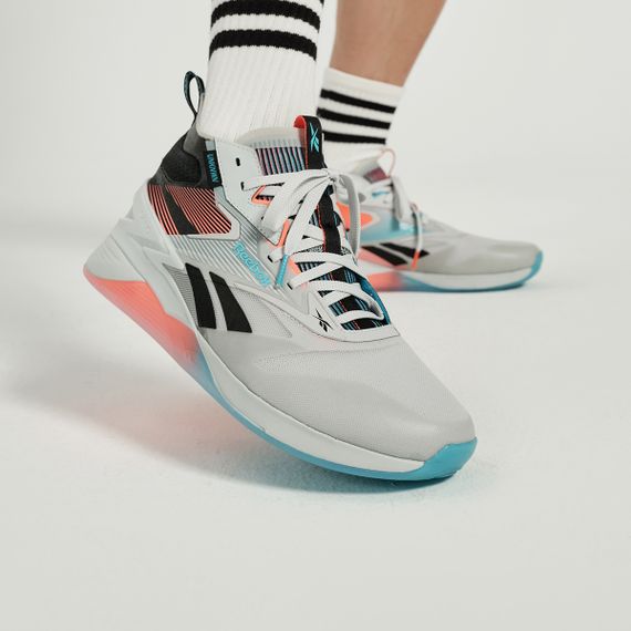 reebok Кроссовки для тренировок Низкие Серые Черные Унисекс