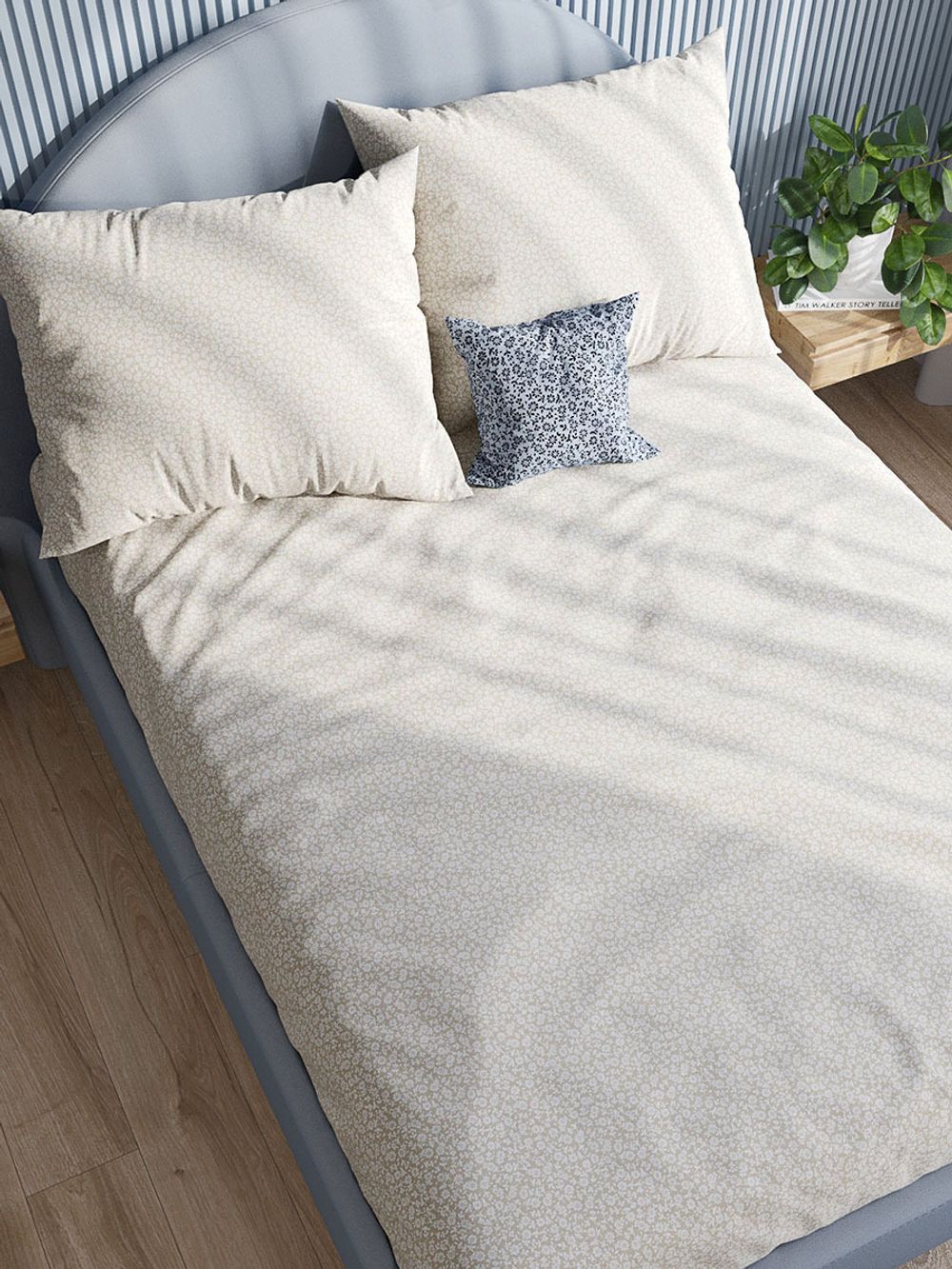 Простынь на резинке перкаль Сказка "Узор" 120x200 см